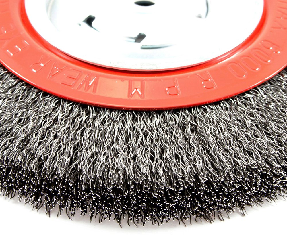 Amazon.com: Forney 72762 Wire Bench Wheel Brush, 8-Inch | wide